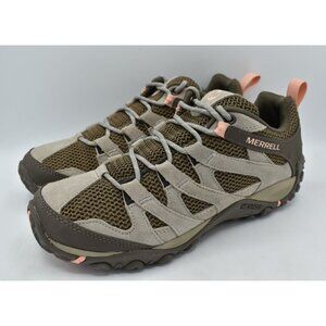 Merrell Womens Size 10 Alverstone Grey Tan Low Hiking Shoes Sneakers